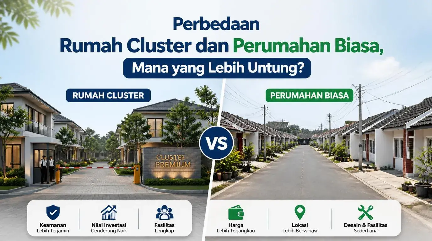 Perbedaan Rumah Cluster dan Perumahan Biasa, Mana yang Lebih Untung